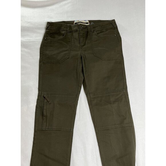 Daughters of the Liberation Anthropologie Washed‎ Olive Green Cargo Trousers 6 - Picture 2 of 10